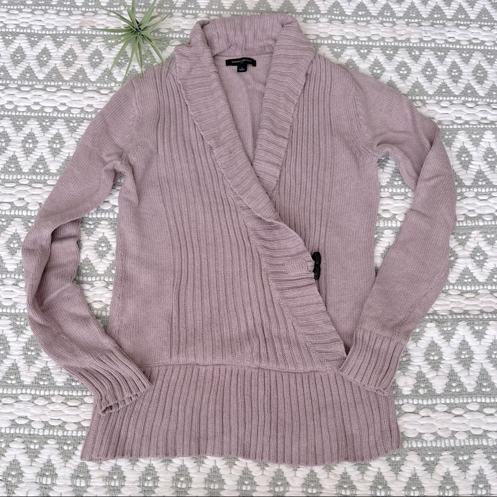 Banana Republic | Mauve Crossover Sweater (S)